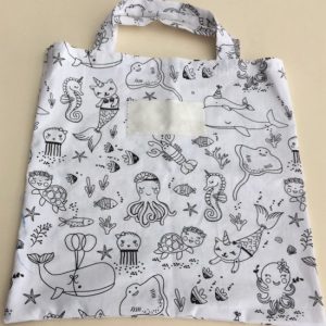 Sac à colorier"sous la mer"