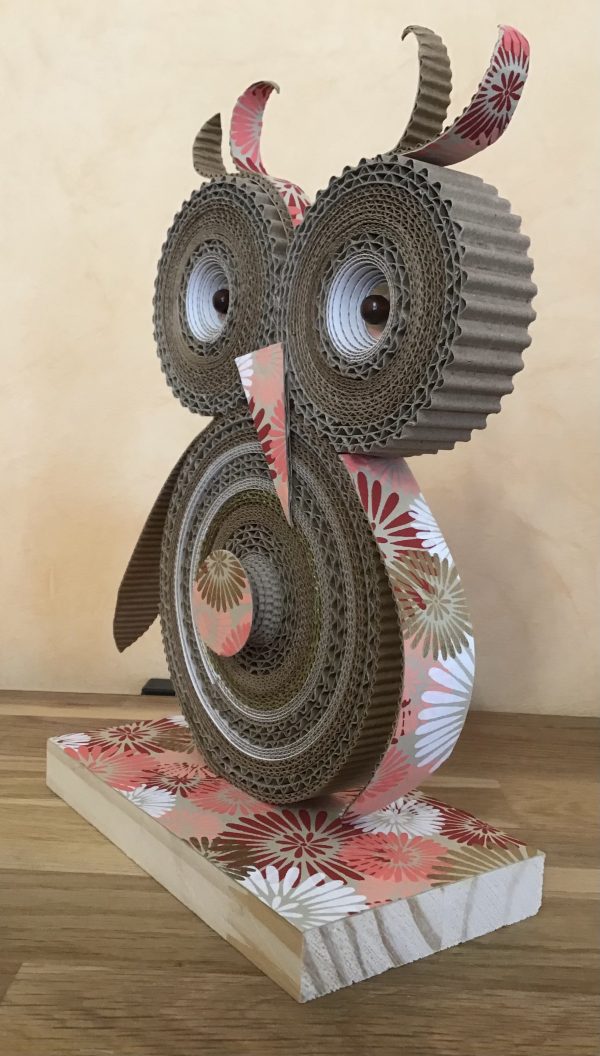 Grand Hibou en dentelle de carton – Image 2