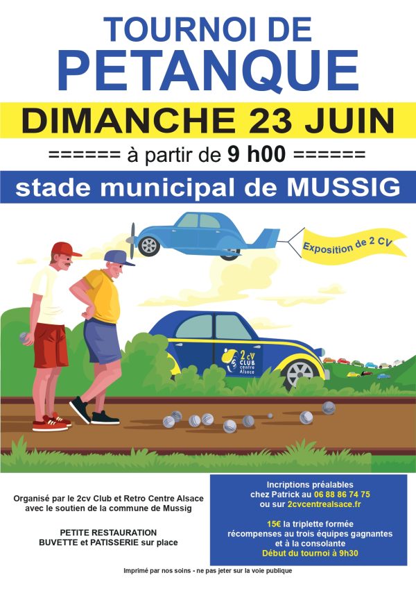 Tournoi de pétanque