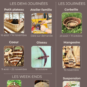 Programme des ateliers de vannerie